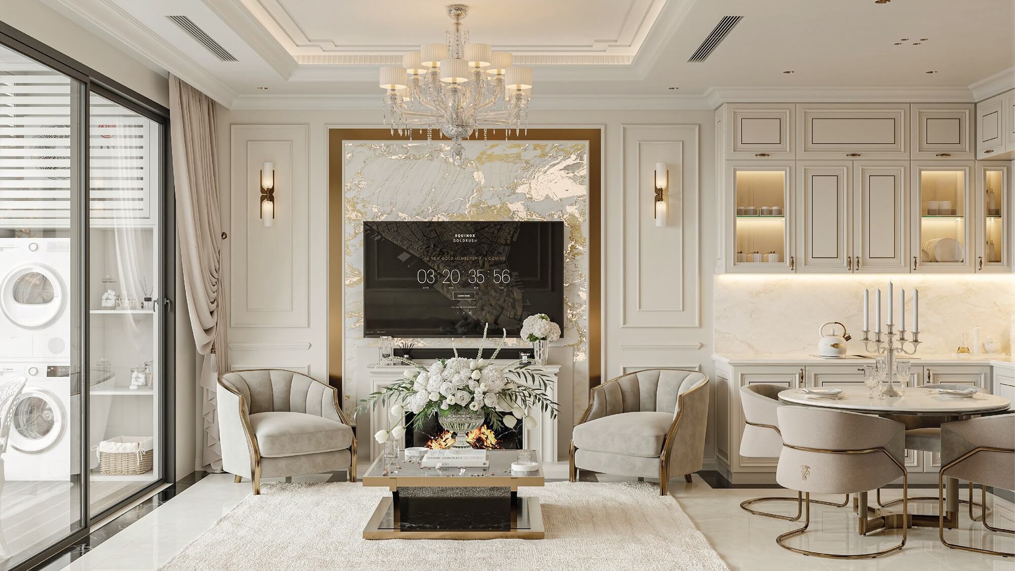 Căn hộ 2 phòng ngủ The ParkLand Ocean Park 2