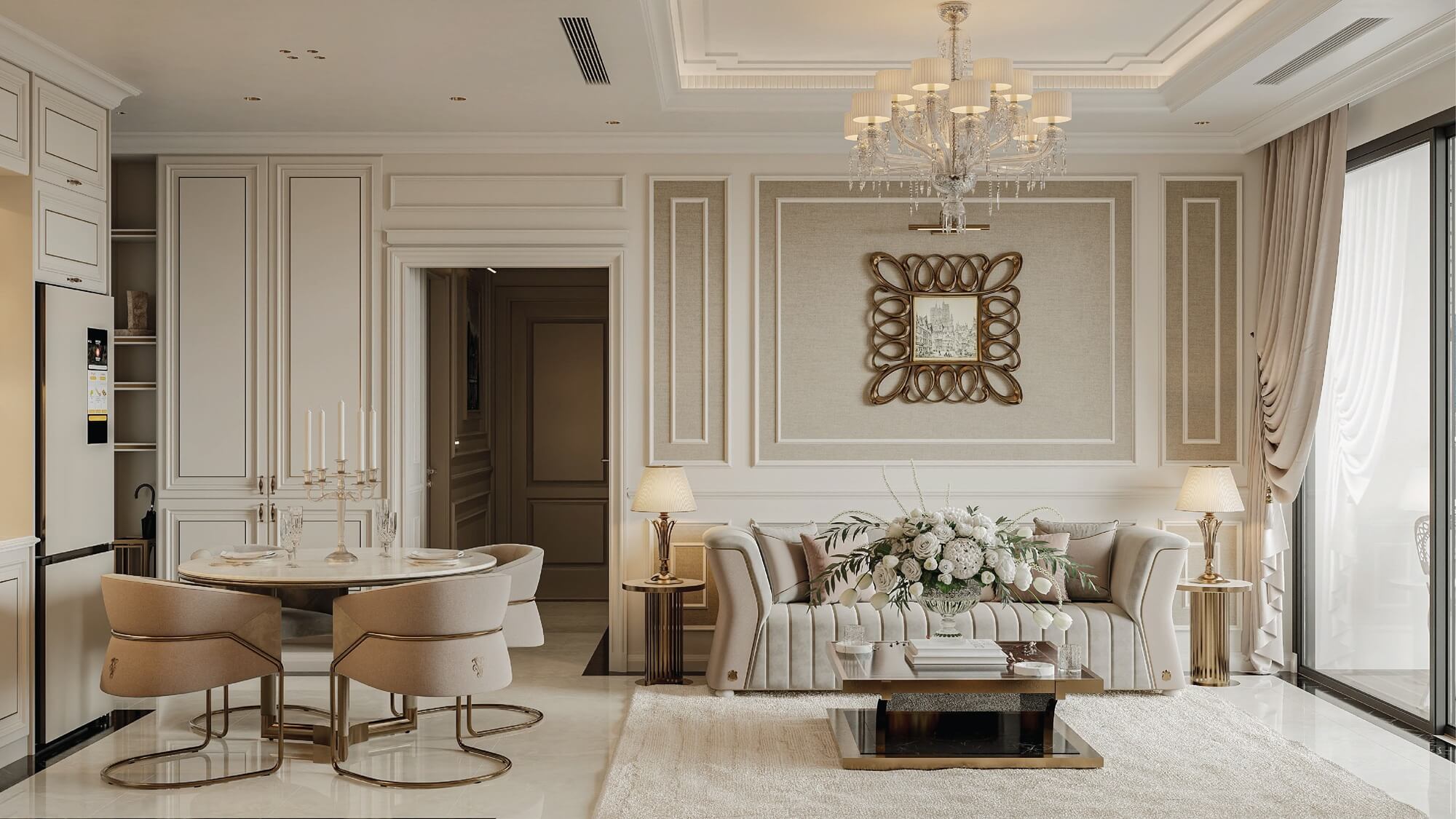 Căn hộ 2 phòng ngủ The ParkLand Ocean Park 2