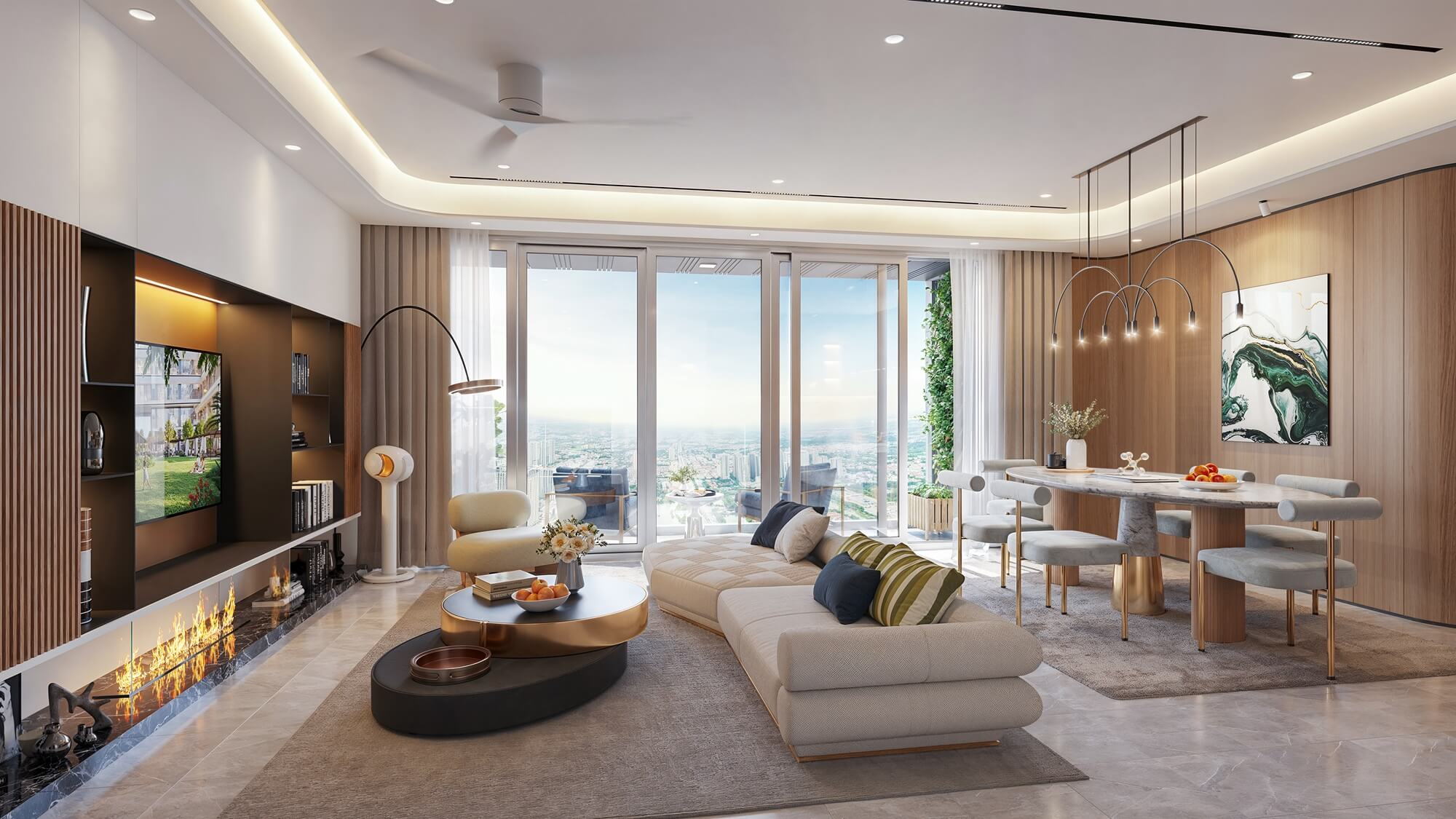 Căn hộ 3 phòng ngủ The ParkLand Ocean Park 2